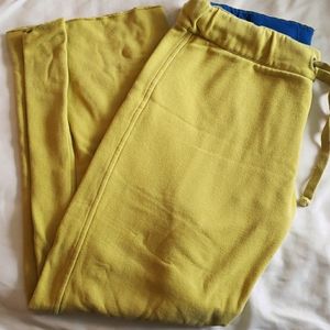 JCrew yellow lounge pants